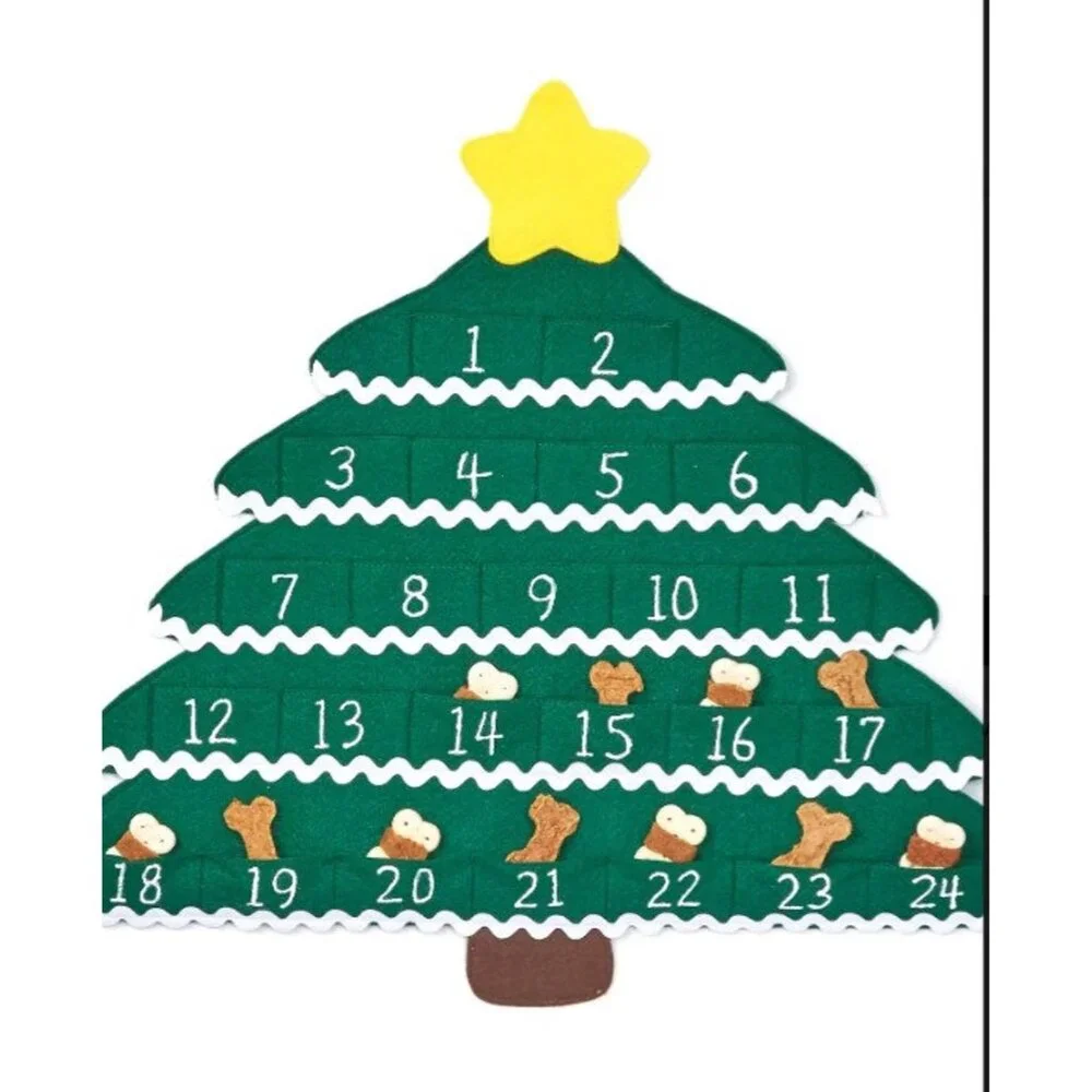 Simplicity Holiday Countdown Calendar Stockings & Gift Bag For‎ Pets
